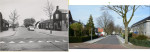 Rustoordstraat eind jaren 50 en 2016